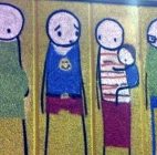Street Art by STIK London Southbank